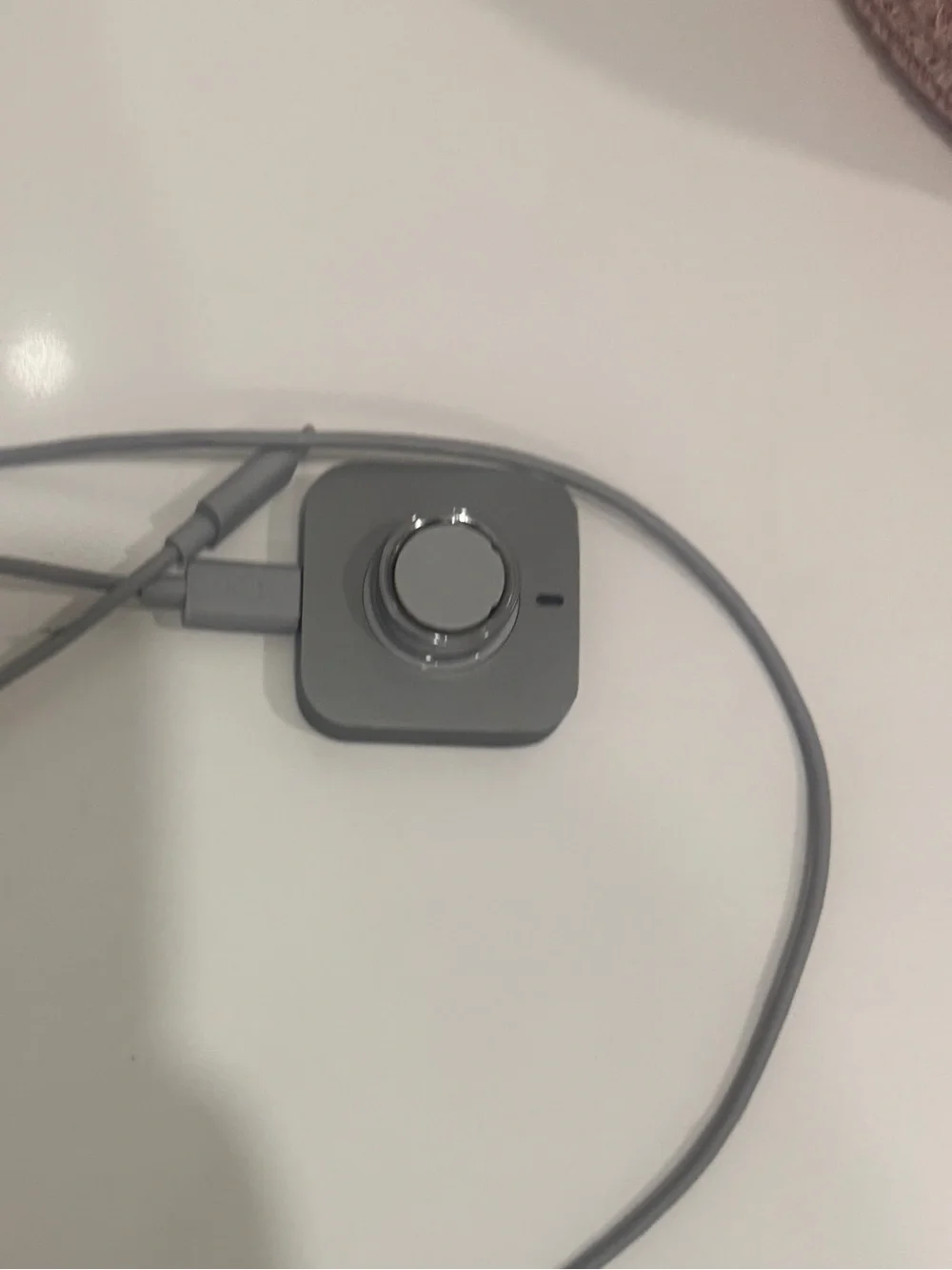 Oura Gray Magnetic Charging Dock with Attached Cable